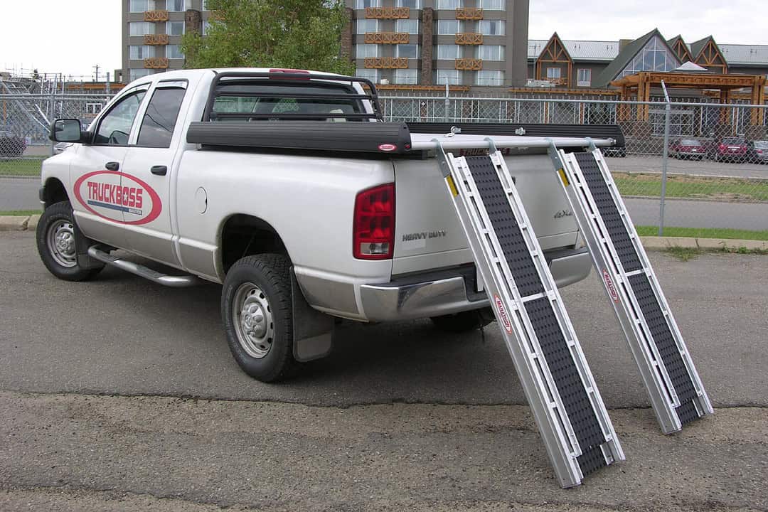 8-Foot Skinny Ramps for ATV Loading – TruckBoss - TRUCKBOSS Decks