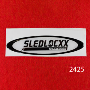 231451 2425 decal sledloccx dome logo bw