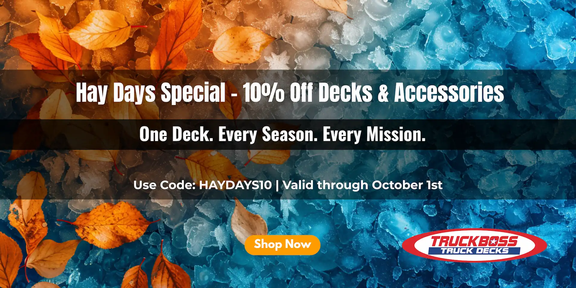 HayDays Sale - Use code HAYDAYS10 for 10% off decks and accessories